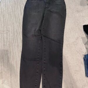 NYDJ Women's Dark Gray Straight Leg Jeans